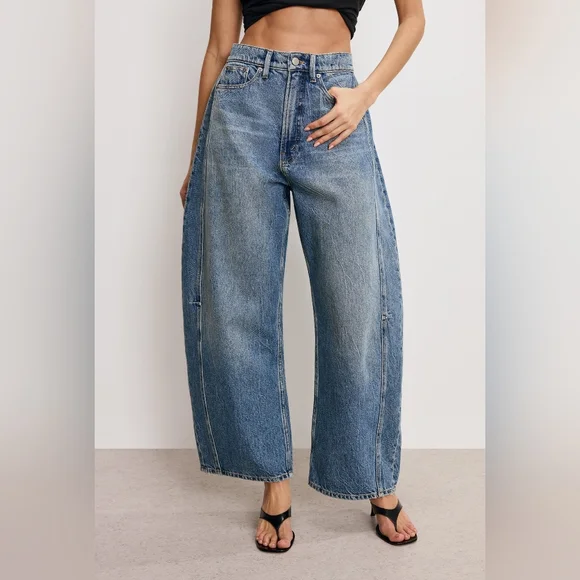 NWT Good American Extreme Barrel Jeans - Picture 3 of 8